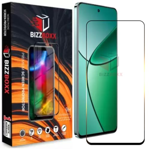 Image of Premium Screen Protector Compatible With realme 12+ 5G | realme 12 Plus | Tempered Glass Guard | Anti Static | Edge to Edge | 9H Hardness | With Easy Installation Kit (Pack of 1)