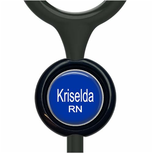 Stethoscope Tag Tube ID Accessory Label Personalized -1 inch Plain Glass