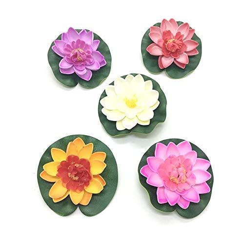 4 Stück Künstliche Lotusblätter - Schwimmende Teichblumen Aus EVA