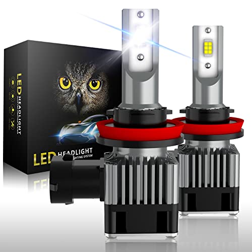 BraveWAY Ampoule H11 LED 70W 18000LM 6000K Lampes Phares Projecteur pour Voiture et Moto 500% de Luminosité Anti Erreur Blanc Xénon étanche Kit De Conversion Ampoule,Lot de 2… Cover