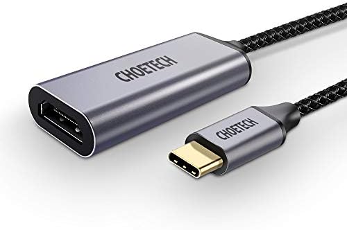 CHOETECH USB C to HDMI Adapter, USB Type C to HDMI Adapter 4K@60Hz Braided Cable Thunderbolt 3 Compatible with MacBook Pro/iPad Pro/MacBook Air 2019, Surface Book 2, Samsung Galaxy Note 10/9/S10/S9