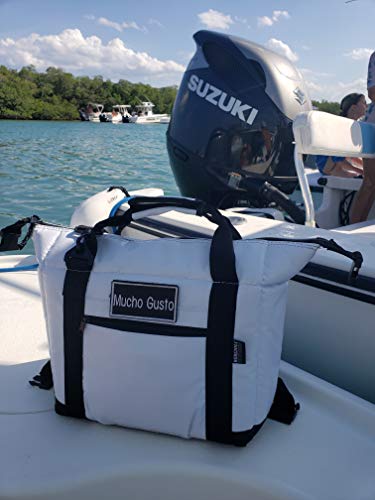 NorChill Soft Coolers Marine Boatbag Soft Cooler Blanco 12 Can Cooler Aislado miniatura 7