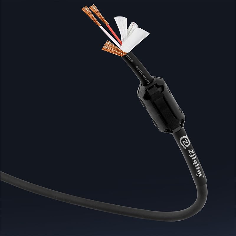 16ft Fever Grade Dual Lotus RCA Audio Cable, HiFi Pure Copper Audio Amplifier, Household car Dual Lotus Head Signal Cable