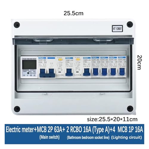 Boîte de distribution électrique étanche IP65 disjoncteur MCB boîte de jonction - 5