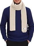 Zaitun Winter Scarf For Men Soft Warm Waffle knitted Classic Fashion Cold Weather Scarves