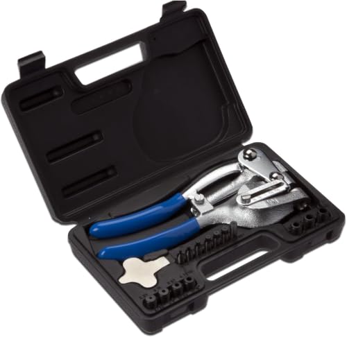 Neiko 02612A Hand Held Power Punch and Sheet Metal Hole Punch Kit, Cr-V 3/32" x 9/32" (Pack of 12)