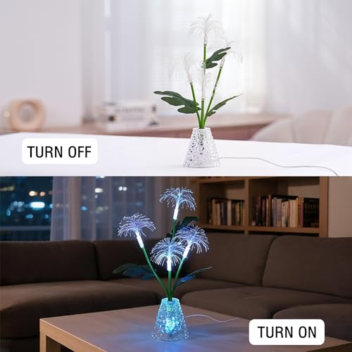 Image of Fiber Optic Firework Lamp, Color Changing Night Light Lamp for Bedroom Bar Coffee Shop Wedding Decor, Gifts for Women Mom Daughter Grandma Girlfriend Friend Birthday Christmas Valentines Mothers Day