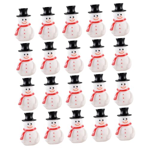 TOPPERFUN 20 Piezas Mini Figura Navidad Adorables Muñecos de Pequeños para Decoración Navideña Micro Paisaje Jardín Macetas y Fiestas Adornos Miniatura Navidad para Casa y Manualidades