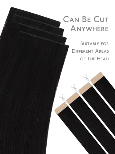 Image of WENNALIFE Invisi Edge 8cm Tape in Hair Extensions Human Hair