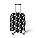 Produktbild Travel Luggage Cover Washable Spandex Suitcase Cover, Travel Suitcase Protective Cover,for 18-32 Inches Luggage Flower line Black S
