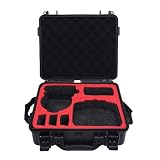 Luocute Case de Protección de Carcasa Dura de Drones, Bolsa de Almacenamiento IP67 Portátil para Flip, Tiendas de Drones, Controlador RC2, 3 Baterías, 1 Cubo de Carga, etc., Ideal para