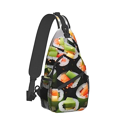 Sac de poitrine multifonction ergonomique avec sangle ajustable noir