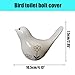 2PCS Toilet Bolt Covers Decorative, Cute Bird Toilet Screw Cover Caps, Ceramic Toilet Bolt Caps Decorative, Funny Bathroom Accessories, No Tools Easy Installation Bathroom Decor (White)