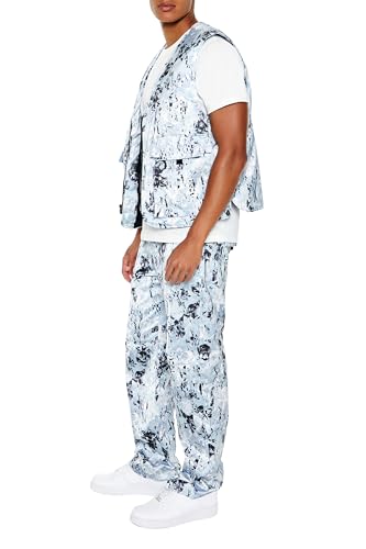 Forever 21 Men's Abstract Print Mid-Rise Joggers3