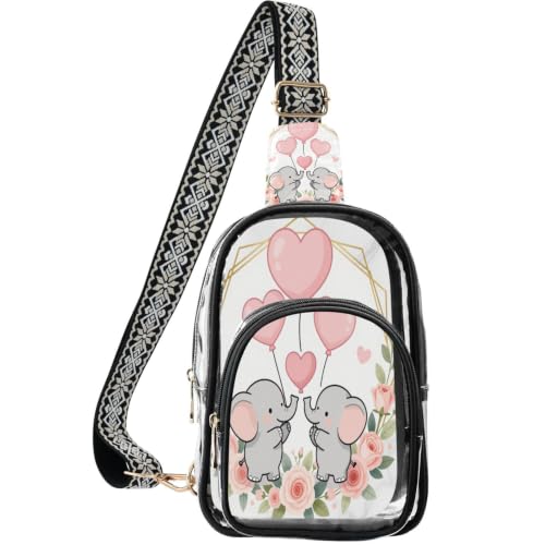 Bolsa transparente compacta para evitar pérdidas con bolsillos linqin