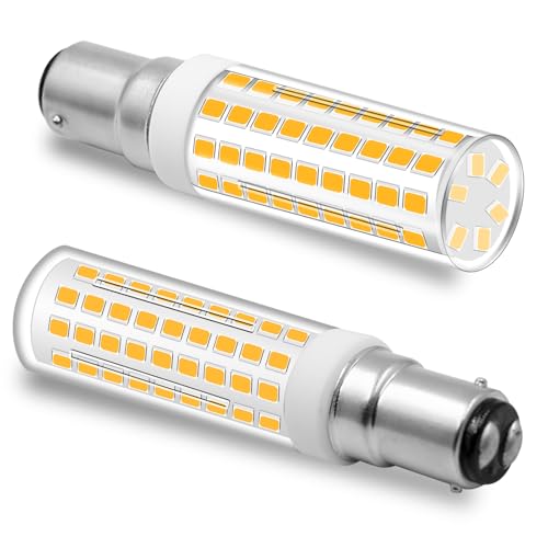 B15D LED 7W Dimmbar Ersatz für Osram Halolux Ceram 75W B15D Halogenlampe 800 Lumen Kein Flackern 230V Warmweiß 3000K 360Abstrahlwinkel 2er Pack