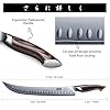 HOSHANHO Carving Slicing Knife, 12 Inch Japanese High Carbon Steel Brisket Knife with Ergonomic Pakkawood Handle, Razor Sharp Curved Butcher Breaking Knives for Meat Cutting