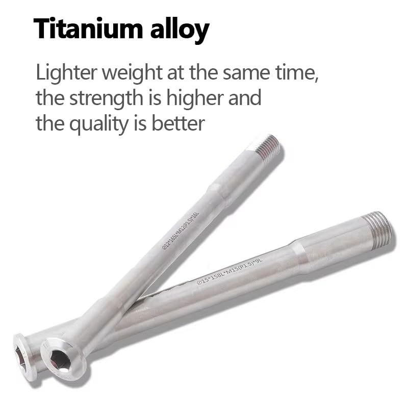 Schnellspanner Fahrrad Titan Fahrrad Steckachse 12mm 15mm Gewinde durch Welle Fahrradnabe Gabelstange Steckachse Fahrrad