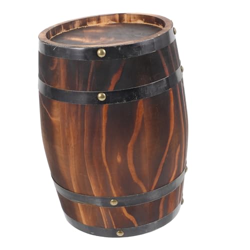 VINTORKY Rustic Oak Versatile Wooden Wine Storage Prop Antique Style for Bar Aesthetic Photo Prop Unique Craftsmanship Height