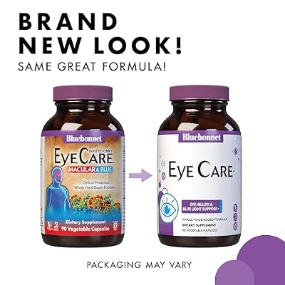 Bluebonnet Nutrition Targeted Choice Eye Care, Supports Eye Health and Macular Protection, Gluten & Dairy Free, Kosher-Certified, Vegan, 45 Servings, Light Grey, Macular & Blue, 90 Count