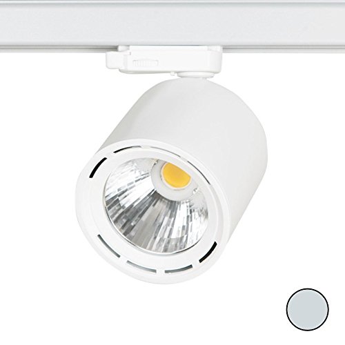 Preisvergleich Produktbild 3-Phasen LED-Strahler, 20W, 3000K, 2200lm, 24°, grau