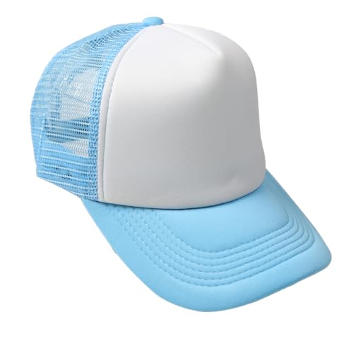 Image of TZ Promise Men Women Foam Trucker Hat Mesh Cap Solid Colors Lightweight with Adjustable Snapback Collection
