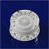 Passt zu den meisten Gitarren SimpleLife 1 stück White Speed ​​Control Knopf Ziffern Für Gibson Les Paul E-Gitarre