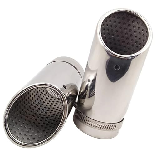 Silenciador escape automovil Benz C180 para sustituir tubos oxidados con doble pieza cromada