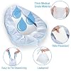 Bedpan Liners with Super Absorbent Pads 20 Packs Disposable Commode Liners Bed Pan Liners with Pulling String, Medical Grade & Universal Fit Bedside Commode Liners for Elderly Women Men Home Nursing