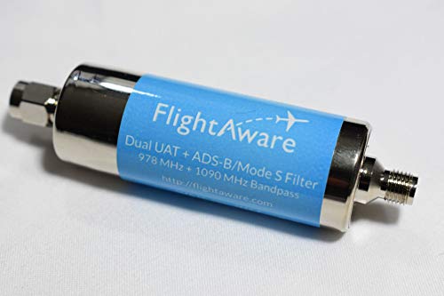 ADS-B Dual 978 MHz + 1090 MHz Band-Pass SMA Filter