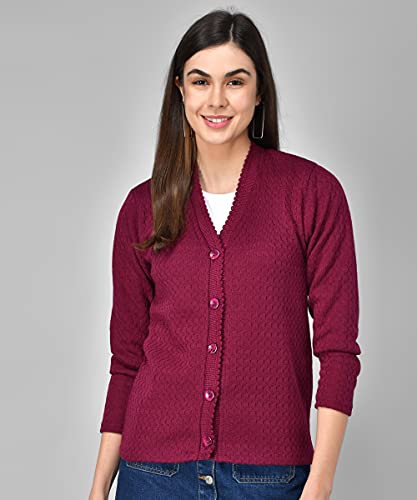 Image of eKools Women's Winterwear Woolen Sweater Cardigans