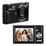 Altruewit 48MP Digitalkamera Optischer Zoom Mini Fotokamera Kompaktkamera 4k Vintage Kamera für Studenten/Erwachsene/Kinder/Anfänger/Senioren(Schwarz)