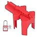 Ball Valve Lockout, Industrial Safety Lock Set Industrial Faucet Handle Locks 38mm Adjustable Width for Industrial, Chemical, and Electrical Environments