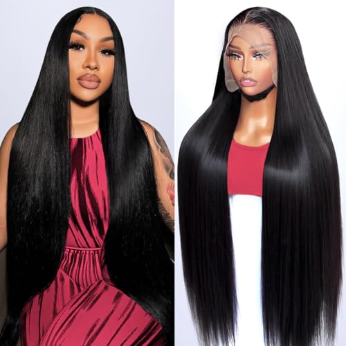biuteew 30 Inch 13x6 Lace Front Wigs Human Hair 200