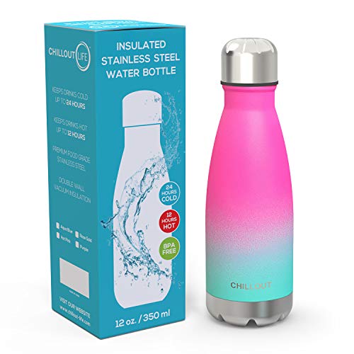 Image of CHILLOUT LIFE 12oz Kids Insulated Stainless Steel Water Bottle, Leak Proof
