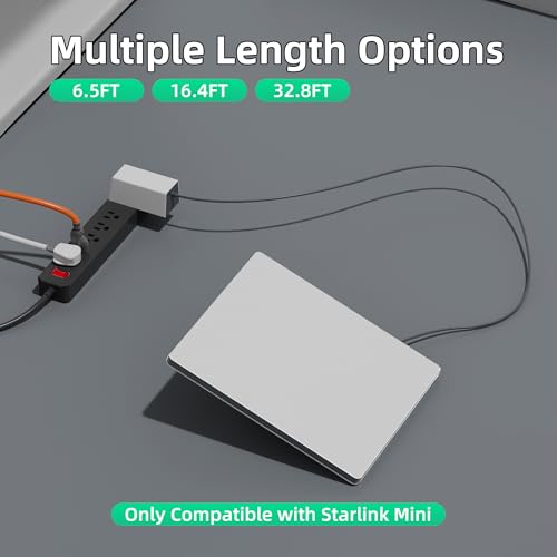 Câble d'alimentation Starlink Mini CC 5m mâle mâle étanche pour connexion extérieure continue - 5