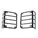 JeCar Tail Light cover Rear Euro Tail Light Guard Protector for 2007-2017 Jeep Wrangler JK & Unlimited Black