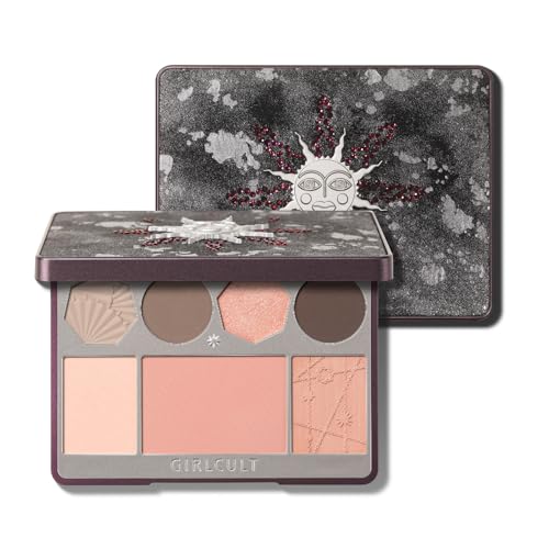 GIRLCULT All-in-One Makeup Palette, Full Face Makeup Palette with Eyeshadow Blush Bronzer and Highlighter, Matte and Shimmer Face Palette for Travel and Daily Makeup #06