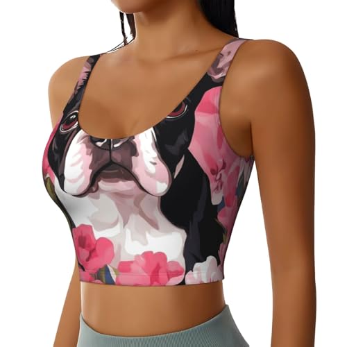 Women Girls Cozy Sports Bra U-Shaped Back Tank Tops Tops Shirts for Training2