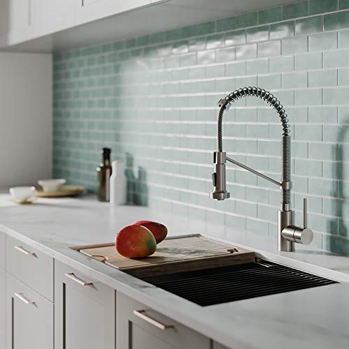 Image of Kraus KPF-1610SFSCH Bolden Kitchen Faucet, Spot Free Stainless Steel /Chrome