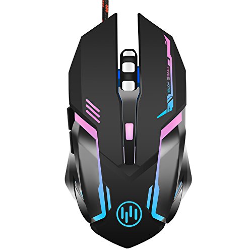 TENMOS K96 Wired Computer Gaming Mouse USB Optical LED Silent Mouse Compatible with Notebook/PC/Laptop (Black) TENMOS K96 Wired Computer Gaming Mouse USB Optical LED Silent Mouse Compatible with Notebook/PC/Laptop (Black)