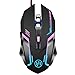 TENMOS K96 Wired Computer Gaming Mouse USB Optical LED Silent Mouse Compatible with Notebook/PC/Laptop (Black)