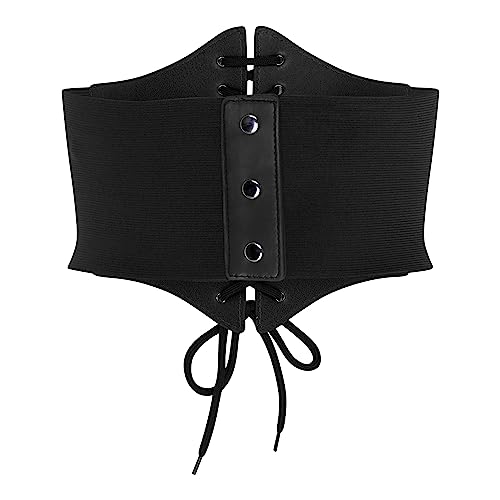BlackButterfly Elastic Halloween Cosplay Costume Waist Tie-Up Waspie Corset Belt2