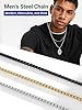 PROSTEEL Mens Chain Necklace 28 inch Wheat Link Stainless Steel Jewelry #4
