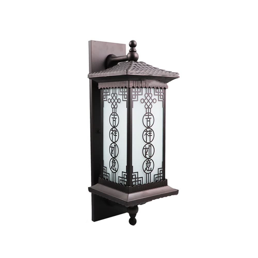 Applique extérieure LED étanche IP54 marron pour sécuriser une entrée sombre