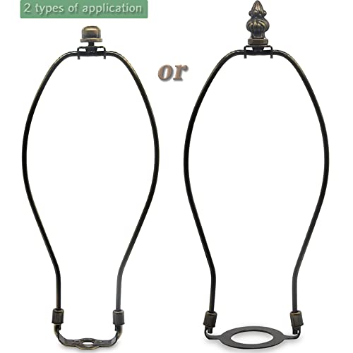 image for QVQCWD Lamp Shade Harp Holder,10 Inch Bronze Lamp Harp Kit,Fit Both St