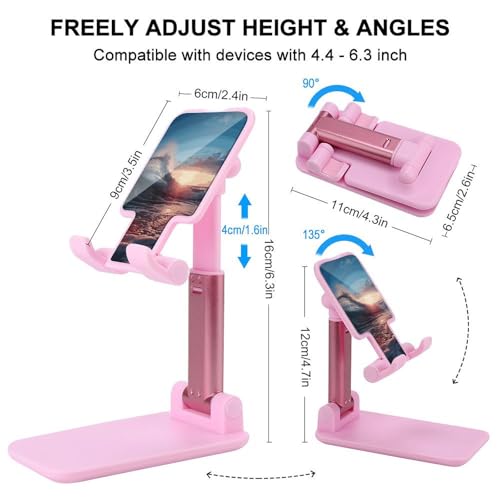 Support de téléphone pliable réglable bureau pour iPhone Android
