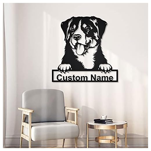 zouwii Personalized Appenzeller Sennenhund Dog Wooden Sign Art | Custom Appenzeller Sennenhund Wooden Sign | Dog Gift | Birthday Gift