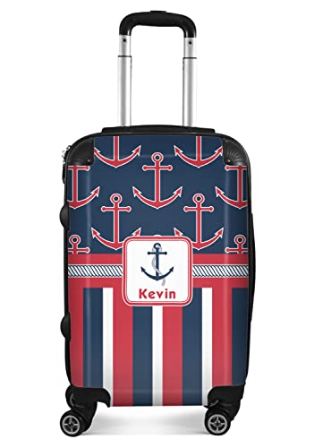 Personalized Nautical Anchors & Stripes Suitcase - 20
