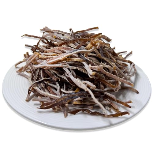 Roasted Dried Squid 100% [5.29 oz Bag] – Sliced Roasted Squid Jerky for Adults & Kids – 9g Protein Per Serving (6 serving per container) – Perfect for Snacking – Resealable Bag – Korean Snacks by Gangwon Export